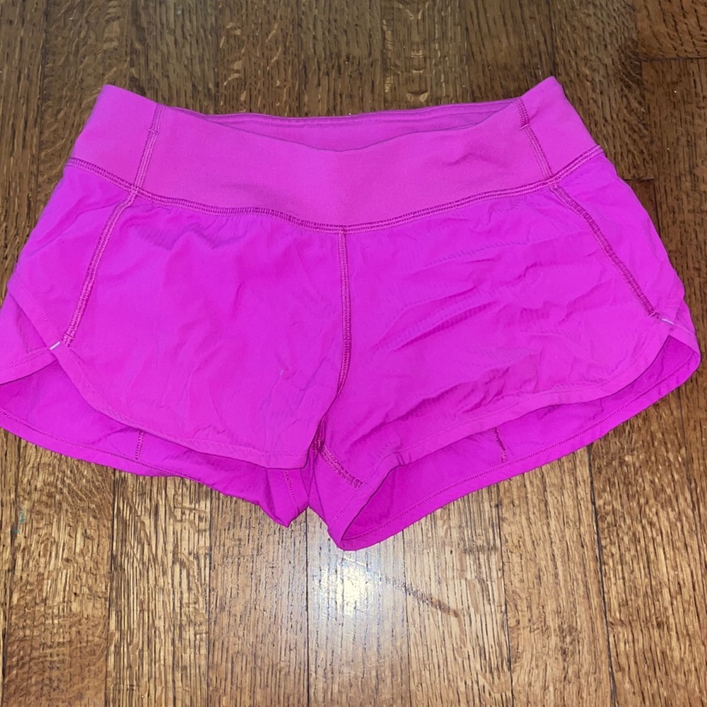 girls lululemon- ivivva- pink shorts